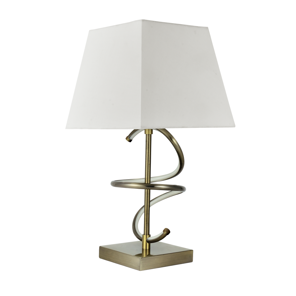 Lámpara de mesa con LED integrado de 8W y luz natural, ideal para el dormitorio