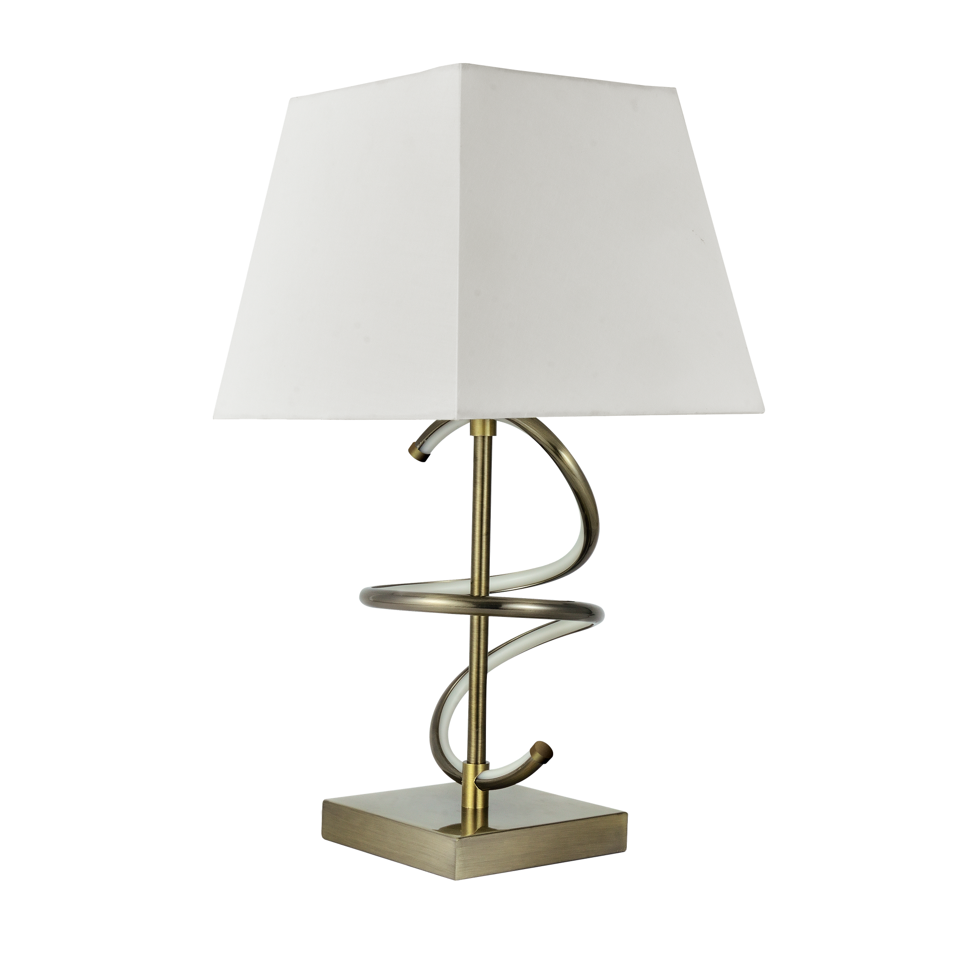 Lámpara de mesa con LED integrado de 8W y luz natural, ideal para el dormitorio