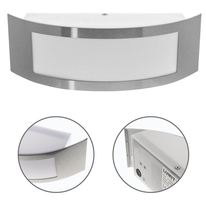 Aplique exterior JAMOR LUMIT en acero inoxidable, ref. 116660113, ideal para iluminar con estilo.