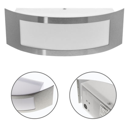 Aplique exterior JAMOR LUMIT en acero inoxidable, ref. 116660113, ideal para iluminar con estilo.