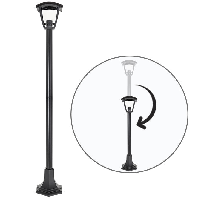 Farola Exterior Grande ZOIO Negra LUMIT 116740109