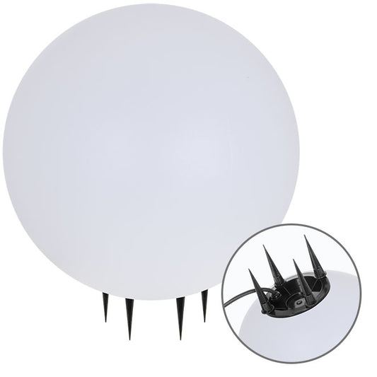 Bola de Luz con Clavo Exterior BONINA 50 cm Blanco IP65 LUMIT Interlusa - vista principal | Interlusa