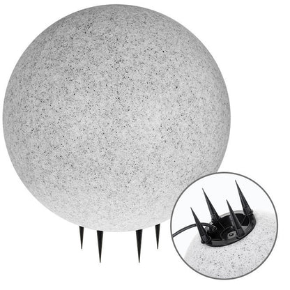 Bola de Luz con Clavo BONINA 50 cm IP65 Granito Interlusa - vista principal | Interlusa