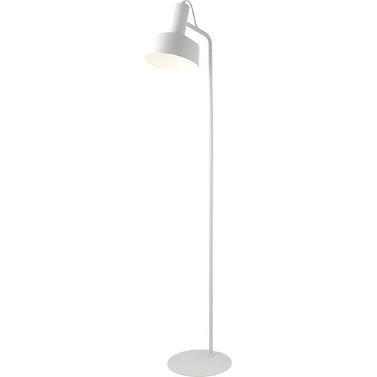 Lámpara de Pie LEANA 136 cm Blanco Vintage Interlusa - Vista frontal principal en fondo blanco | LuzGurú