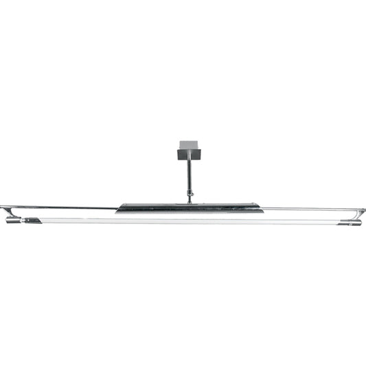 Lámpara de Techo ALFORSITA 130 cm Cromo Interlusa - Vista frontal principal en fondo blanco | LuzGurú