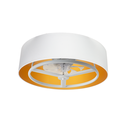 Moderno ventilador de techo con mando a distancia, perfecto para interior