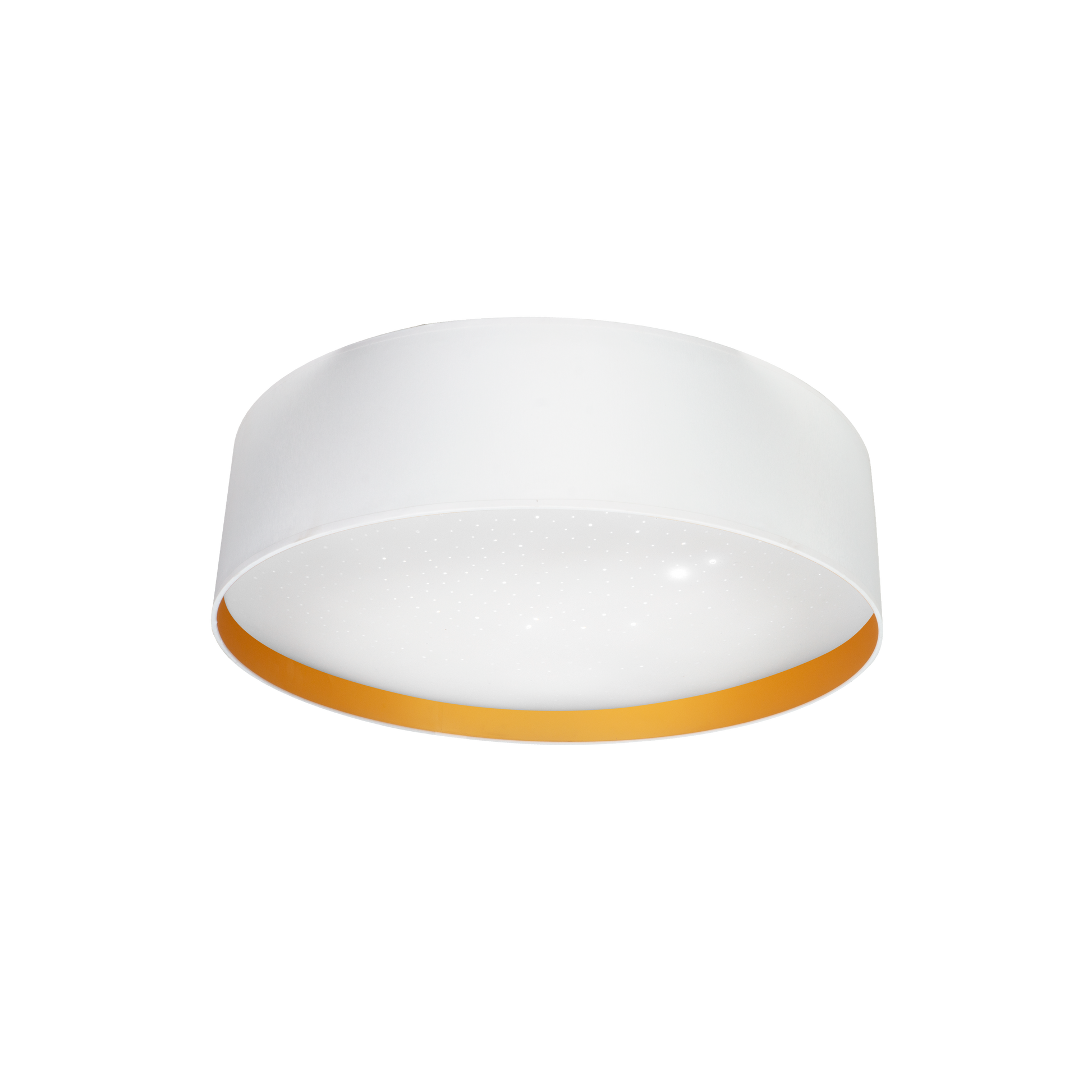 Plafón LED Anuska Blanco/Oro 96W, vista frontal, Fabrilamp