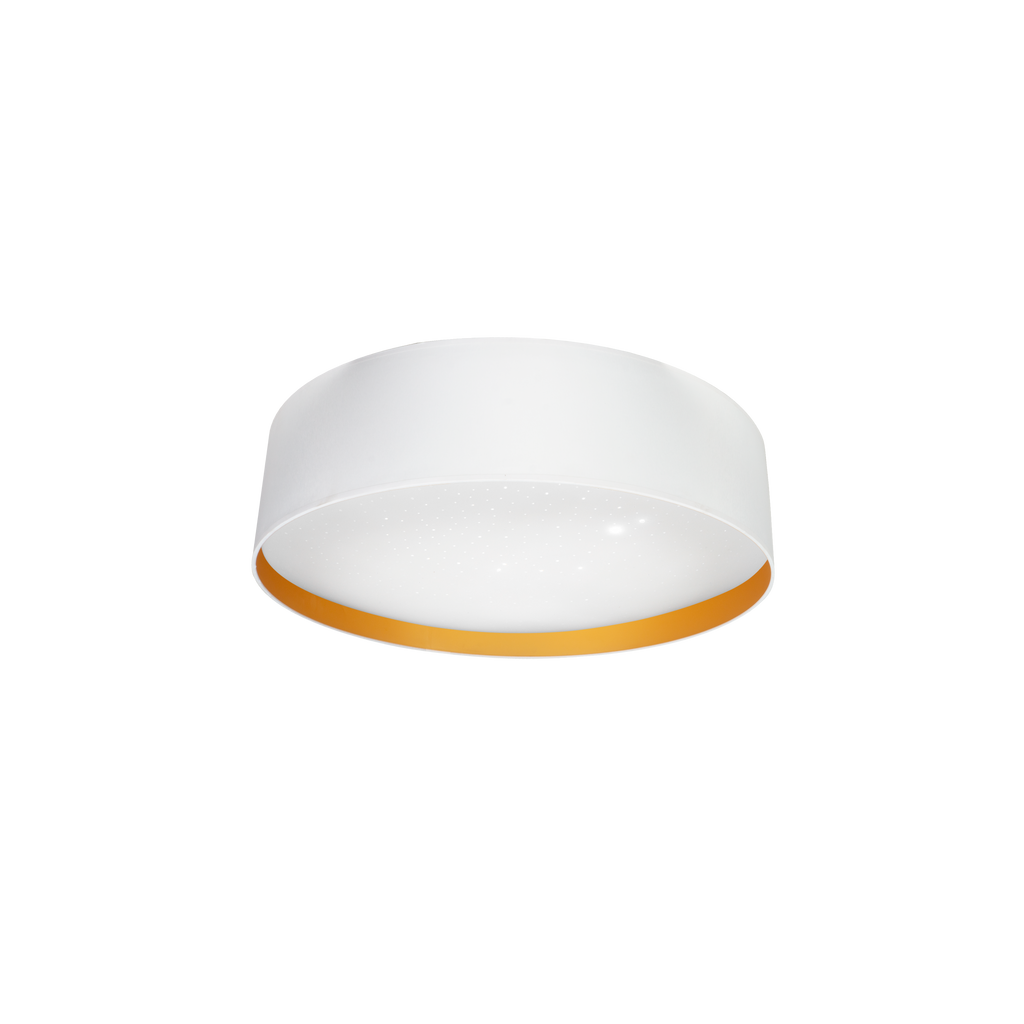 Plafón LED Anuska Blanco/Oro 72W - Vista frontal