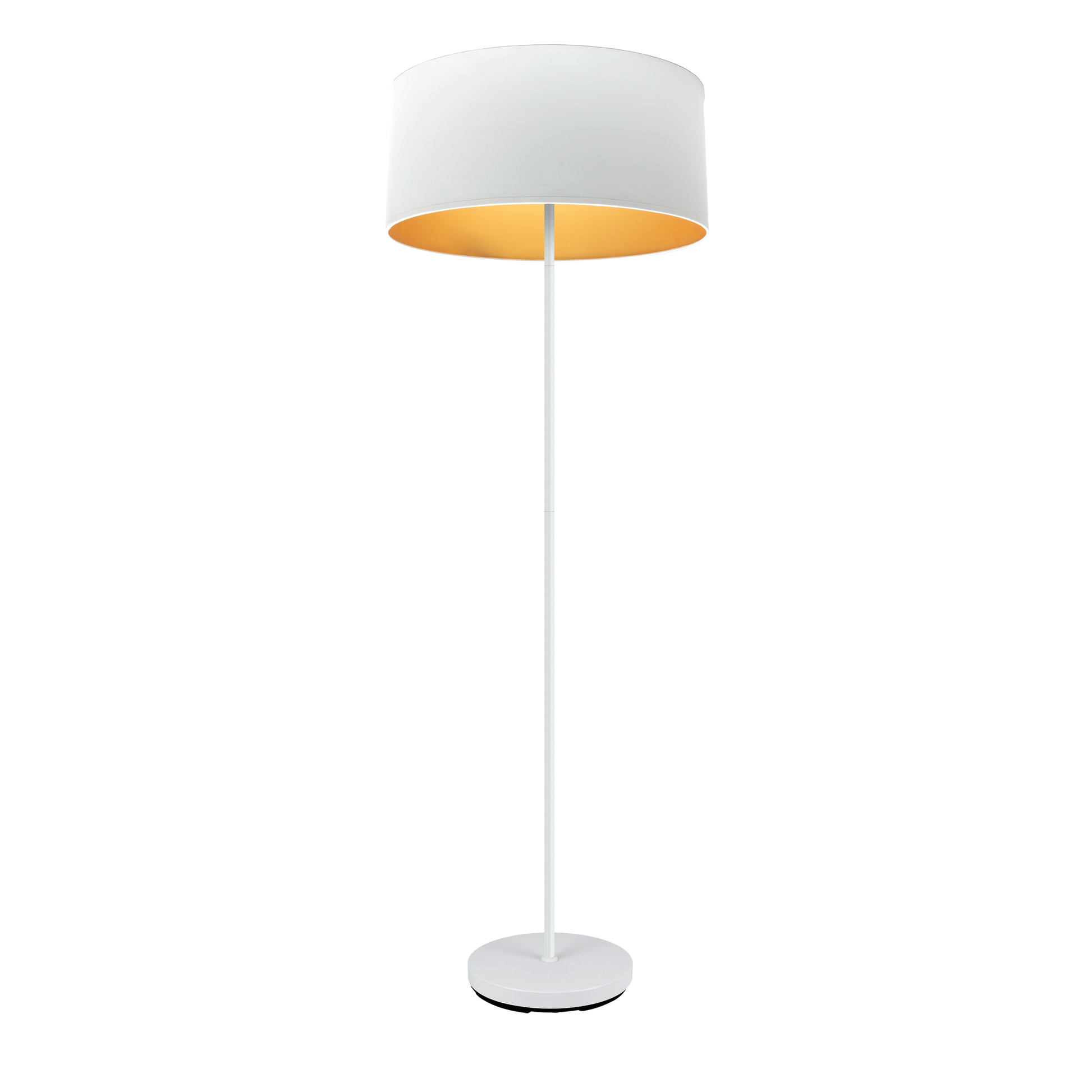 Lámpara de pie con portalámparas E27 para luz difusa, ideal para crear ambiente.