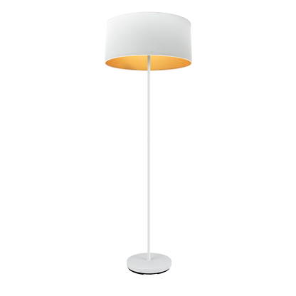 Lámpara de pie con portalámparas E27 para luz difusa, ideal para crear ambiente.