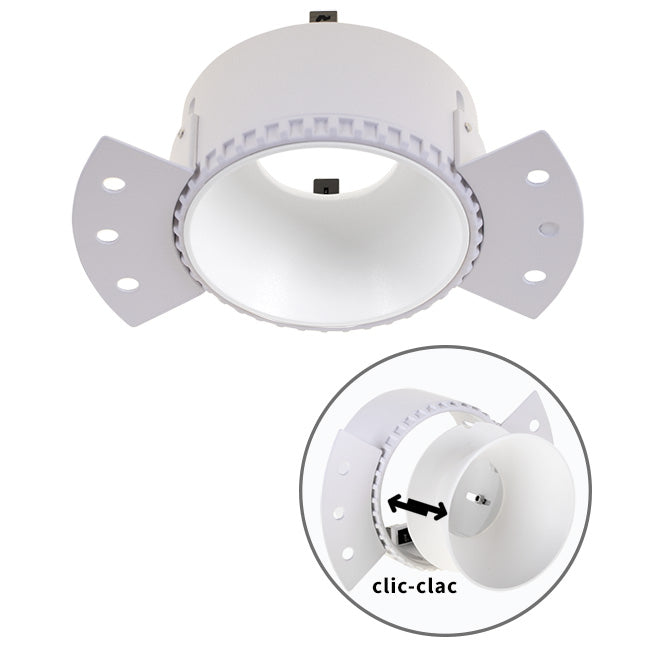 Aro para Downlight Empotrable HATOR 14 cm Blanco Interlusa - Vista frontal principal en fondo blanco | LuzGurú
