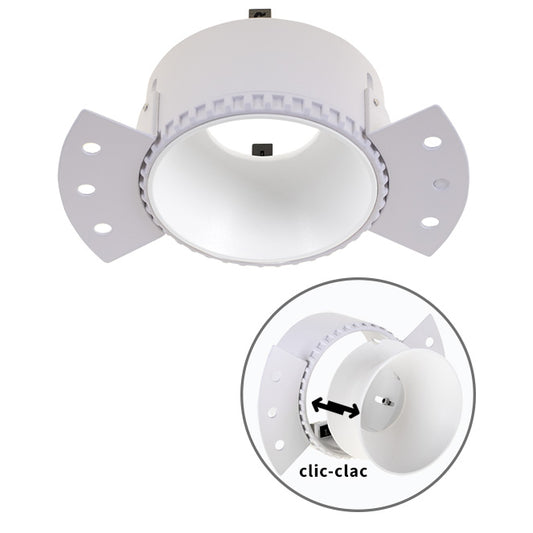 Aro para Downlight Empotrable HATOR 14 cm Blanco Interlusa - Vista frontal principal en fondo blanco | LuzGurú