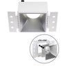 Aro para Downlight Empotrable HAPI cuadrado Interlusa en acabado plata para yeso laminado