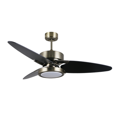 Ventilador techo moderno con iluminación LED 3250 lúmenes ideal para salones y comedores