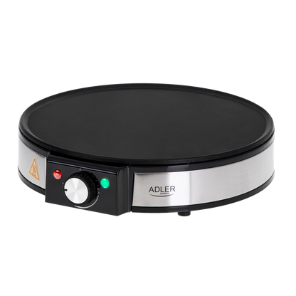 Crepera antiadherente negra y niquel Fabrilamp / Abrila ideal para el hogar