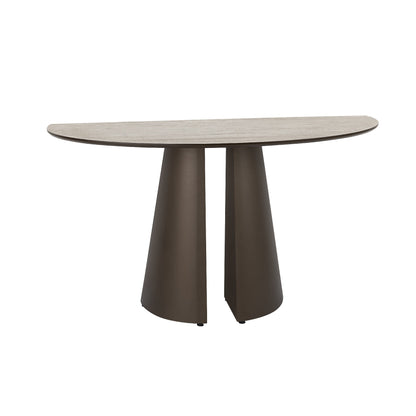 Consola Samara Travertino/Marrón - Metal y MDF Acabado Óxido - Schuller - 498920 - Vista 5