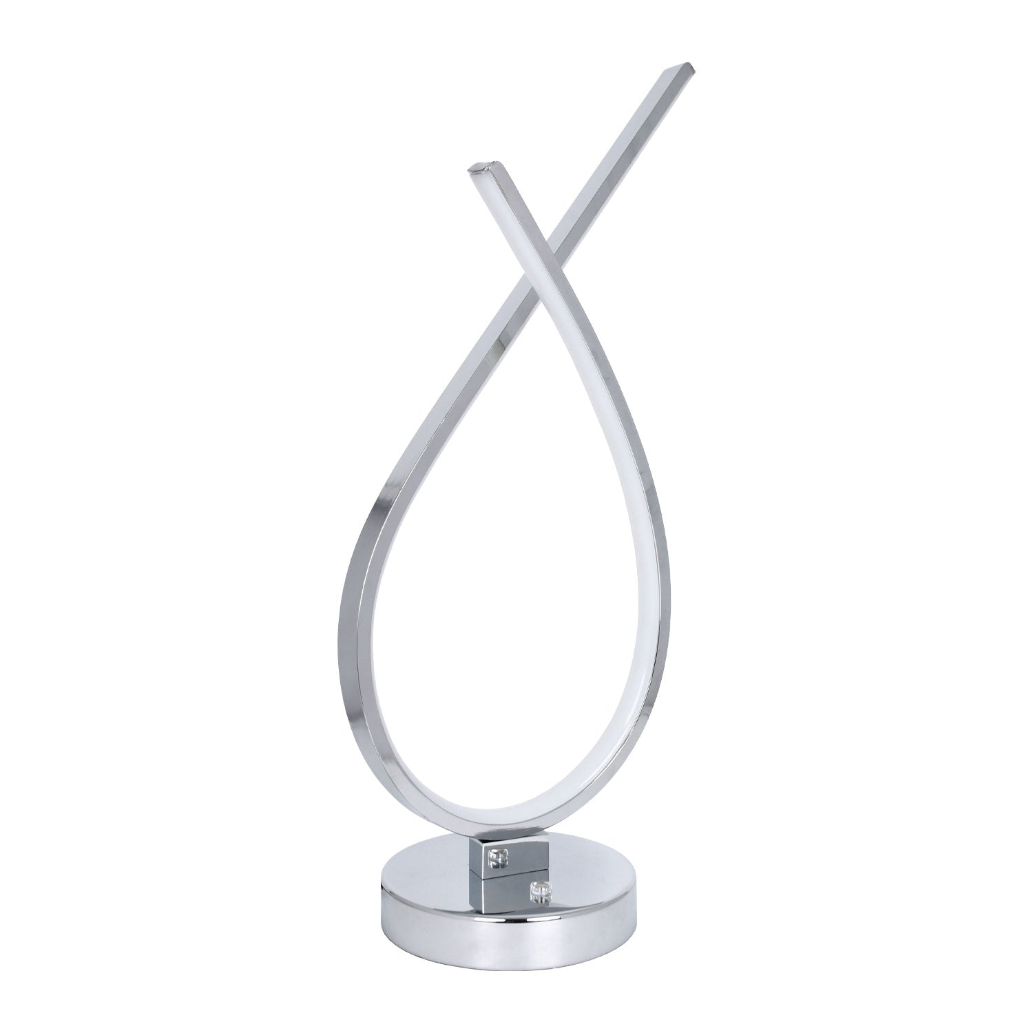 Lámpara de escritorio DRAGON LUMIT LED cromo, referencia 120271520