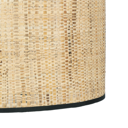 Ventilador de techo con cañizo y luz LED, perfecto para crear un ambiente acogedor