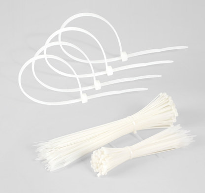 Bridas Util blancas ideales para fijar cables en interiores y exteriores