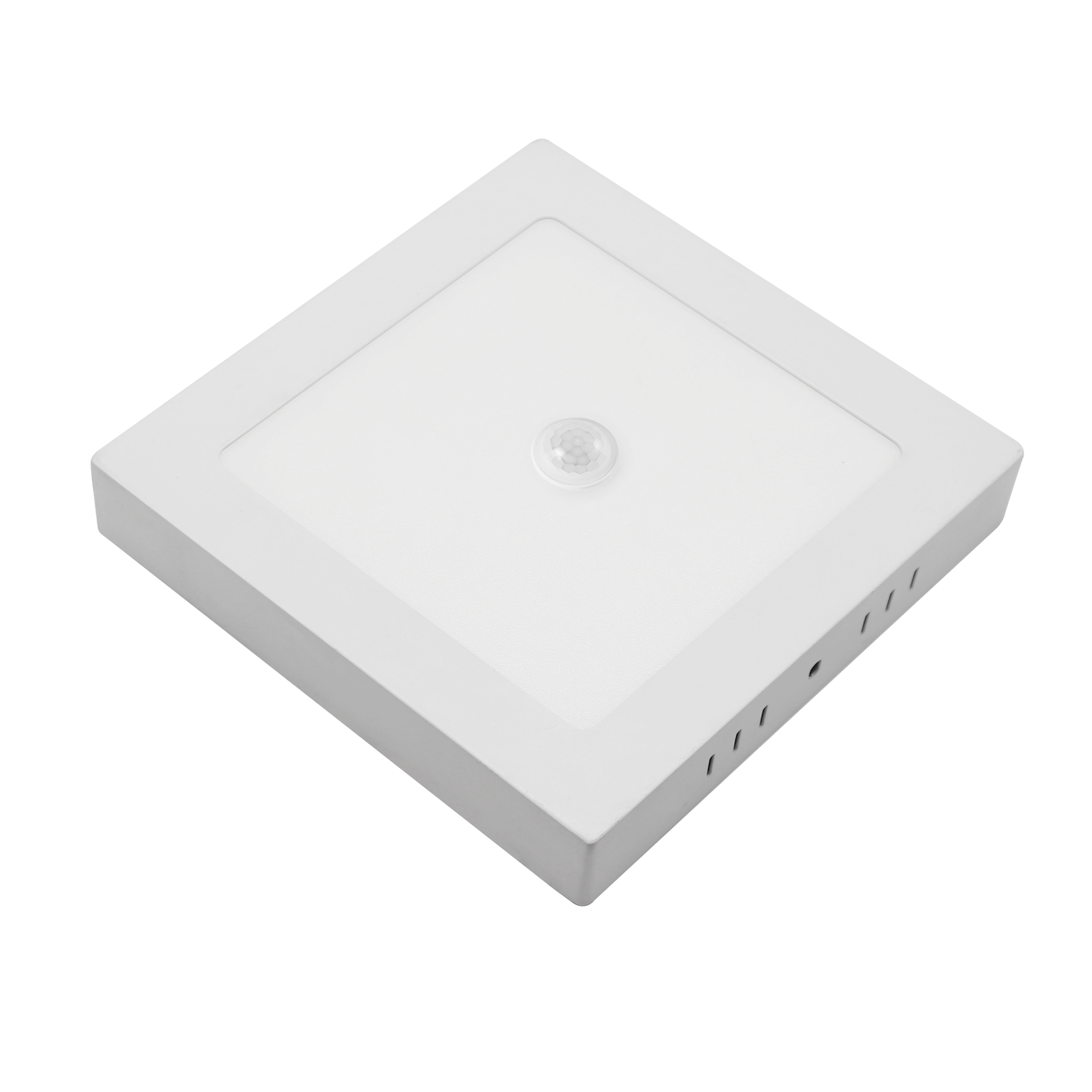 Downlight cuadrado Onix 18W blanco con sensor de movimiento y crepuscular de Fabrilamp