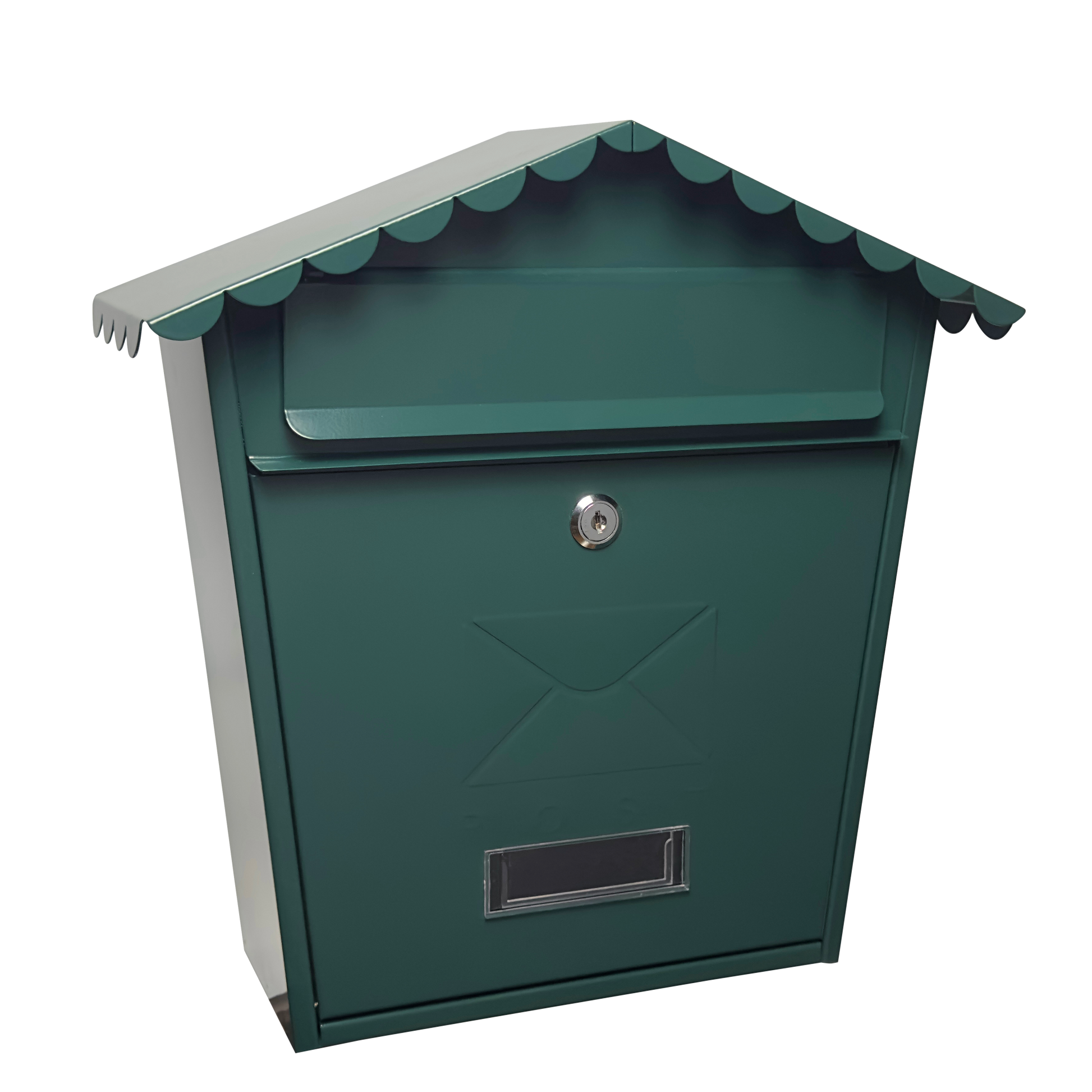 Buzón decorativo verde ideal para la entrada de tu hogar