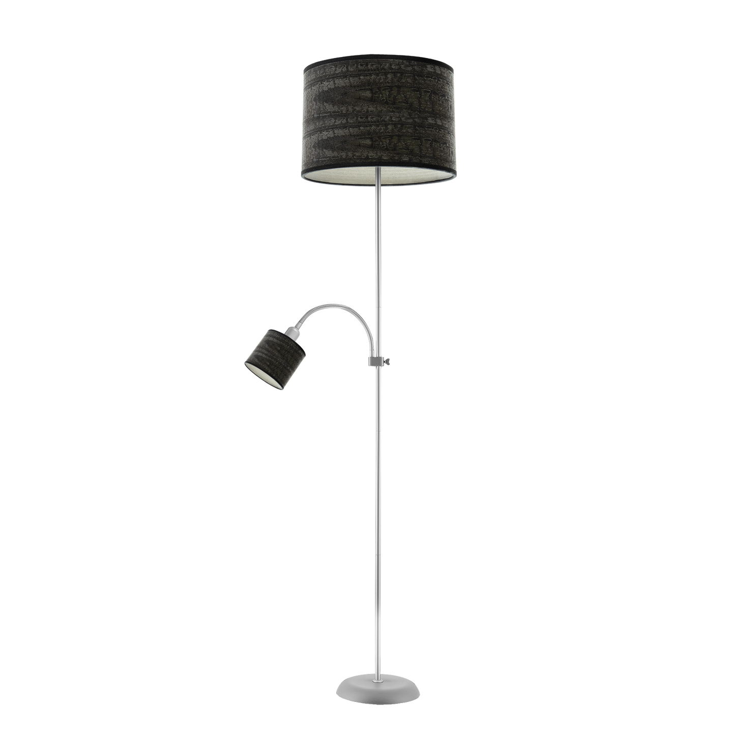 Lámpara de pie con brazo lector orientable para una iluminación precisa