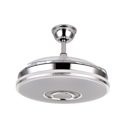 Ventilador con luz y altavoz, perfecto para el dormitorio