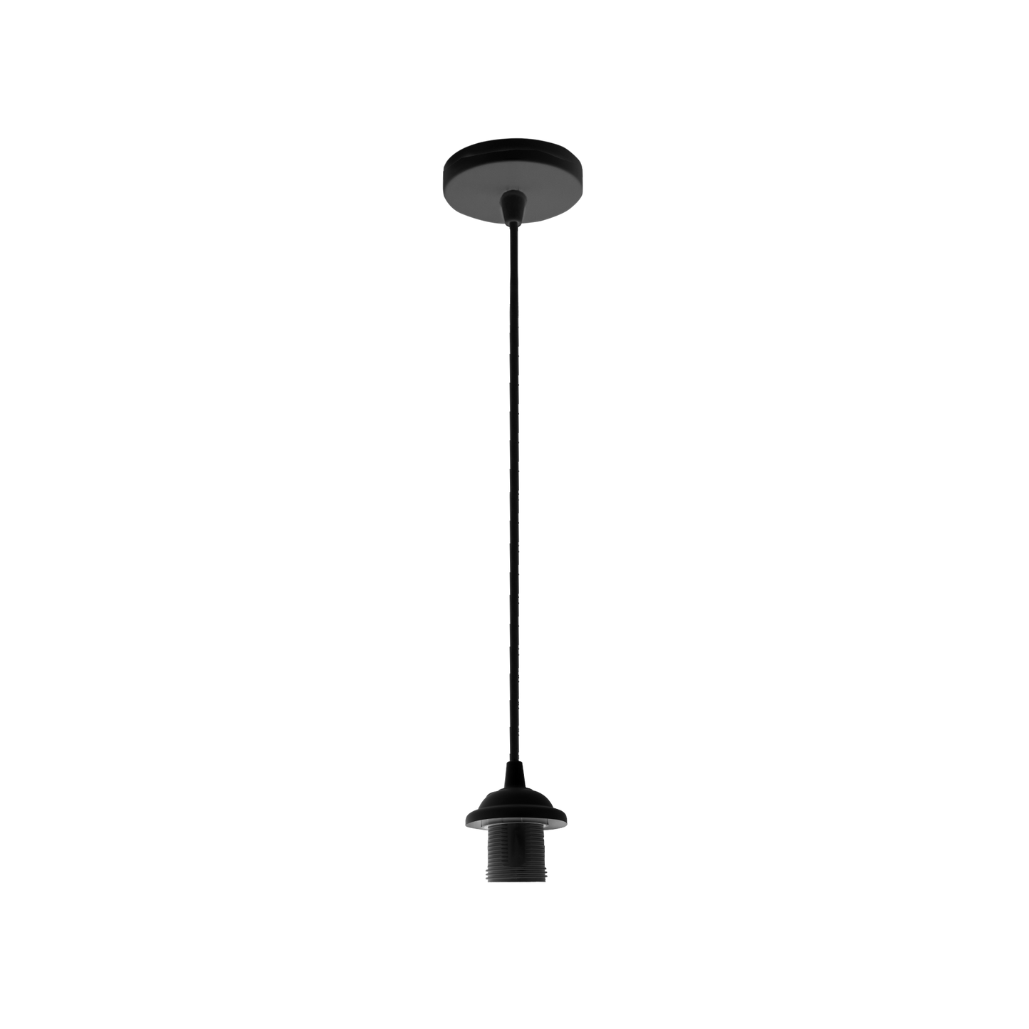 Armazón colgante Disco fabricado en Metal color Negro, ideal para interiores