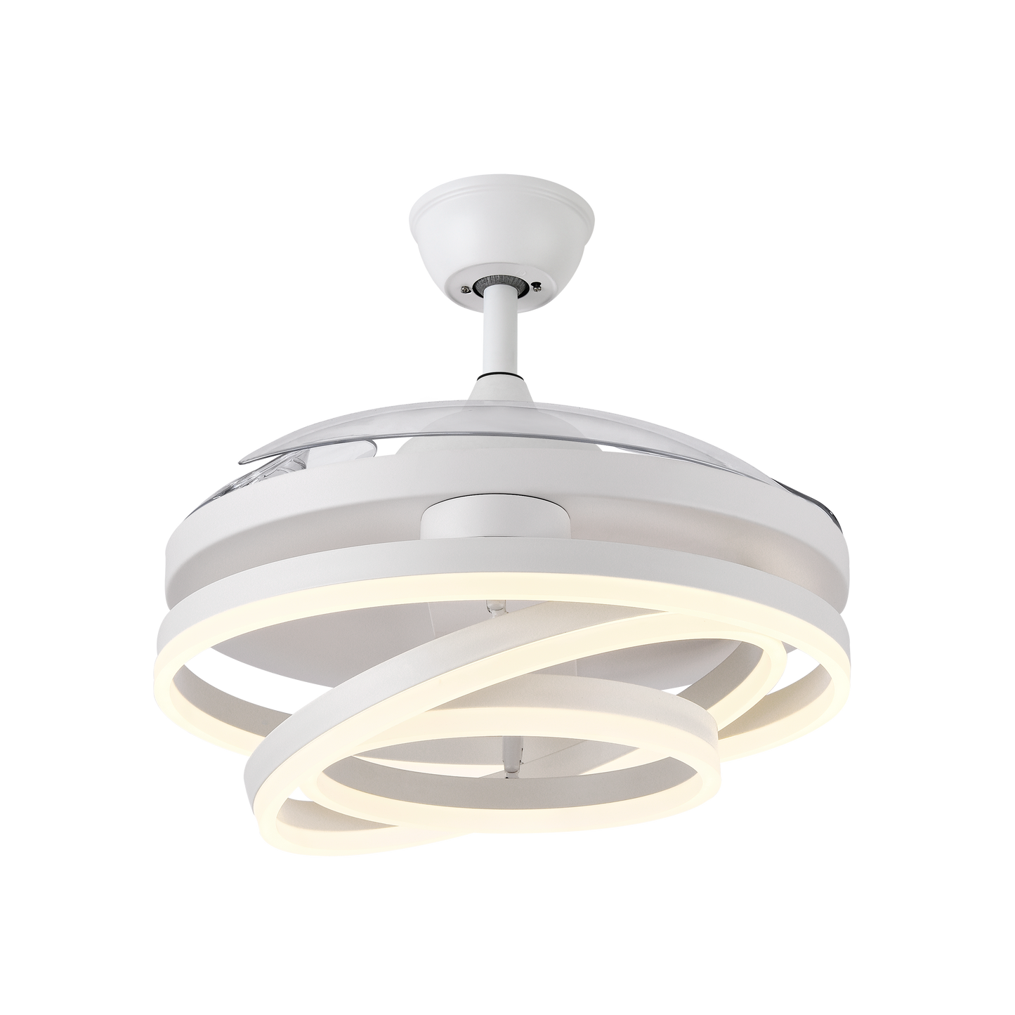 Ventilador KAI DC con iluminación LED de 3 temperaturas (3000K-6000K) y mando a distancia incluido