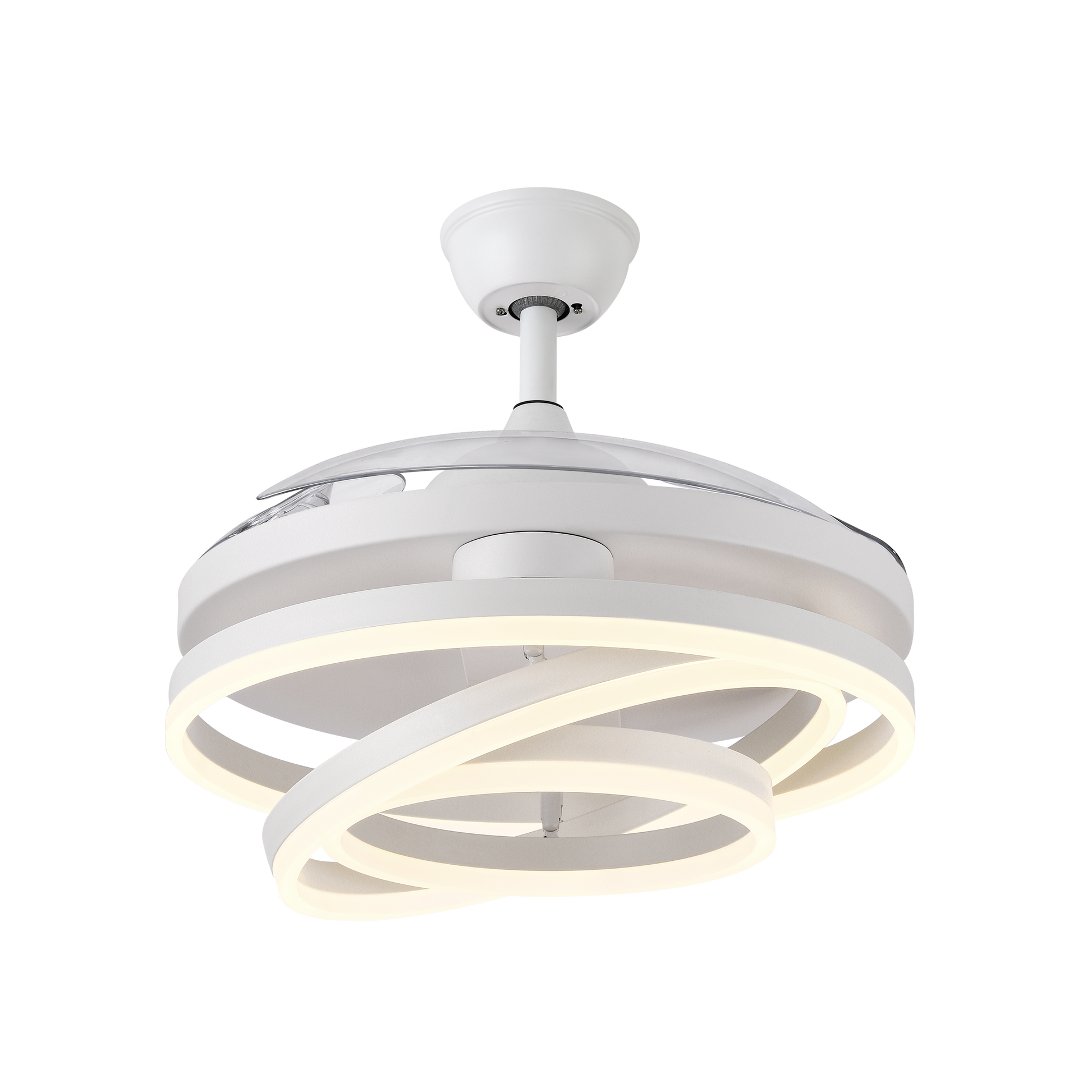 Ventilador KAI DC con iluminación LED de 3 temperaturas (3000K-6000K) y mando a distancia incluido