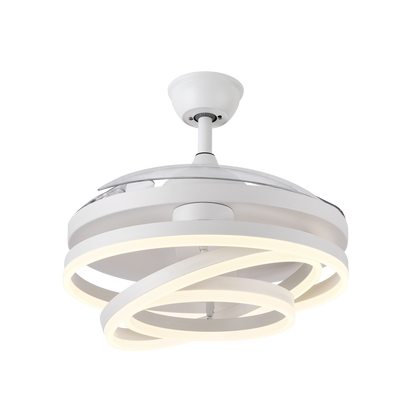 Ventilador KAI DC con iluminación LED de 3 temperaturas (3000K-6000K) y mando a distancia incluido