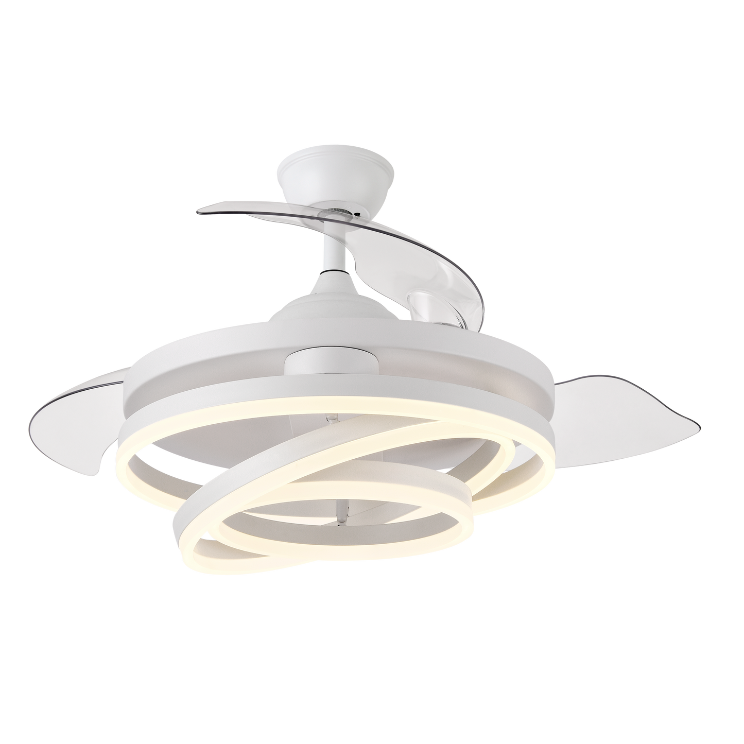 Ventilador techo KAI con iluminación LED integrada de 72W, ideal para iluminar salones y comedores