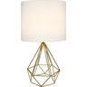 Lámpara de mesa Abrantes Oro y Blanco LUMIT - Ref. 123170129