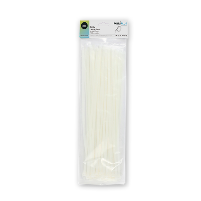 Bolsa de 100 bridas blancas ideal para organización de cables en garajes y exteriores