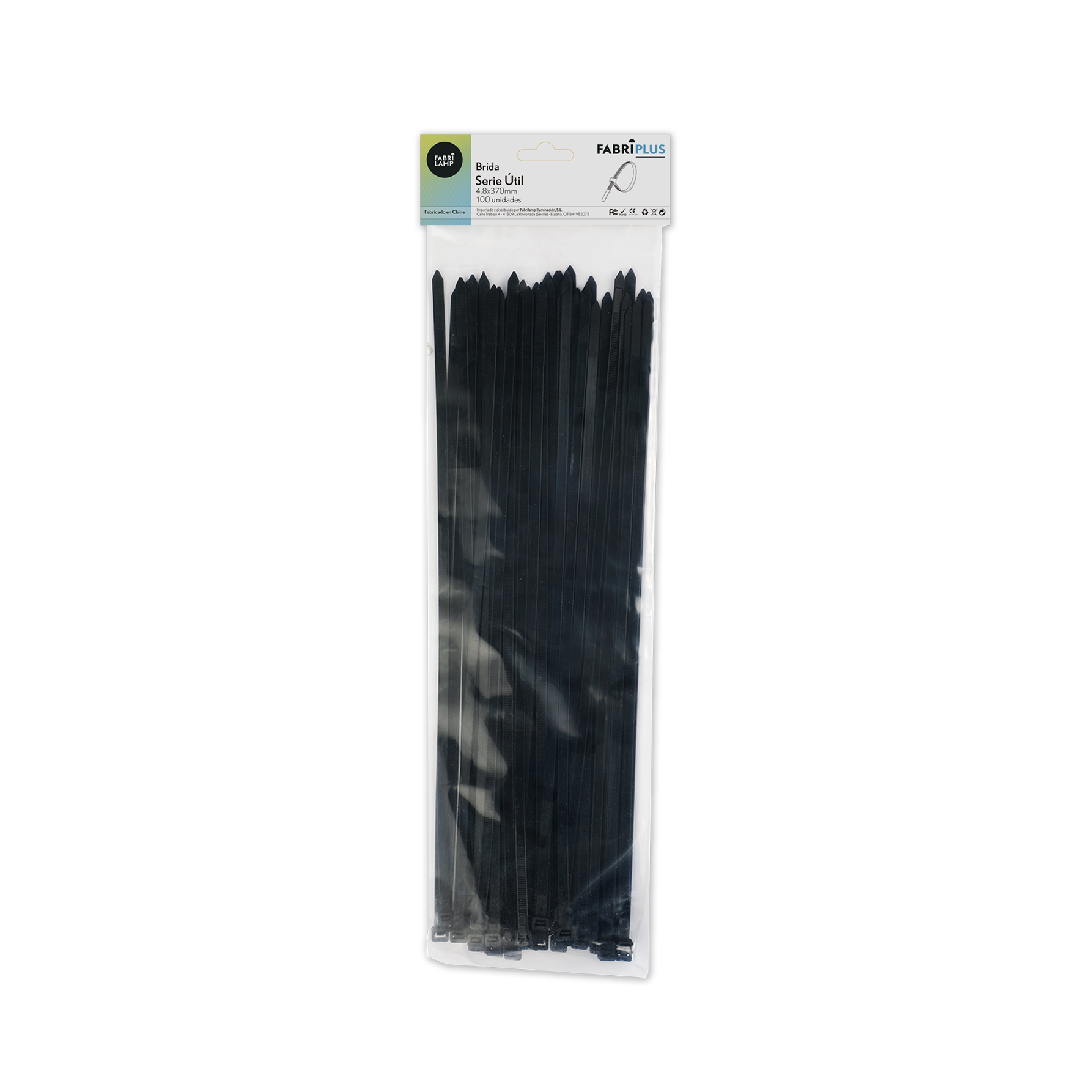 Bridas de nylon 66 para agrupar cables y tuberías, solución ideal para interiores y exteriores en ferretería