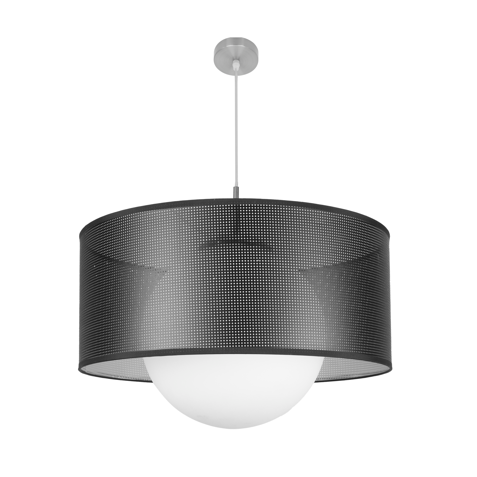 Colgante moderno con altura regulable entre 60 y 106 cm, ideal para interiores