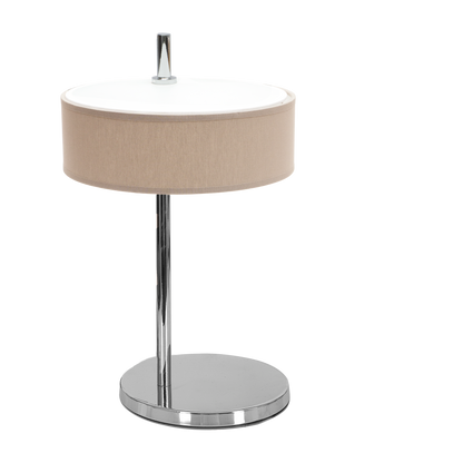Lámpara de mesa con luz difusa, ideal para crear un ambiente relajante