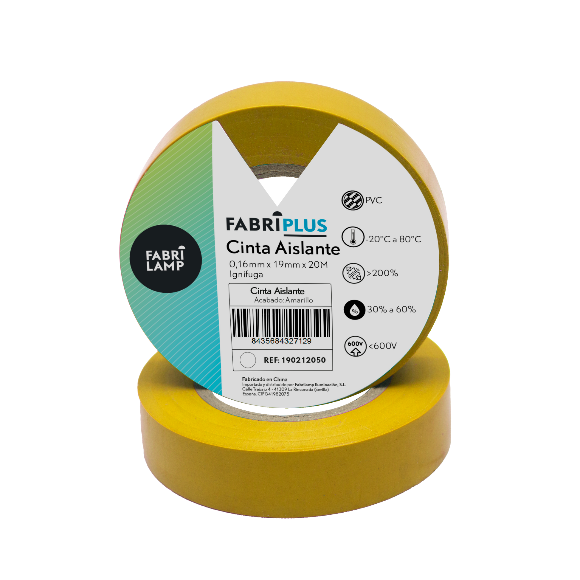 Rollo de cinta aislante flexible ideal para instalaciones eléctricas