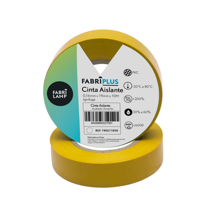 Cinta aislante electricista con aislamiento de hasta 600V