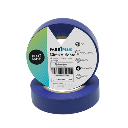 Cinta aislante Fabrilamp / Abrila soporta hasta 600V para electricista