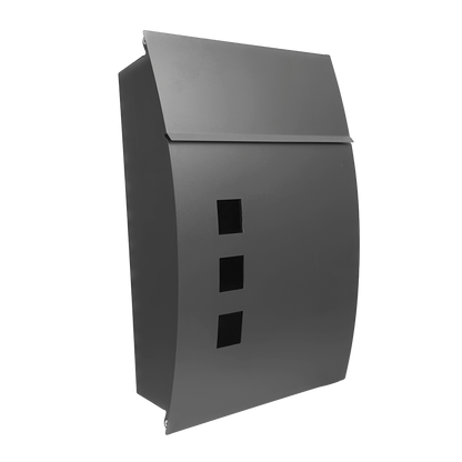 Elegante buzón de acero galvanizado, perfecto para exteriores