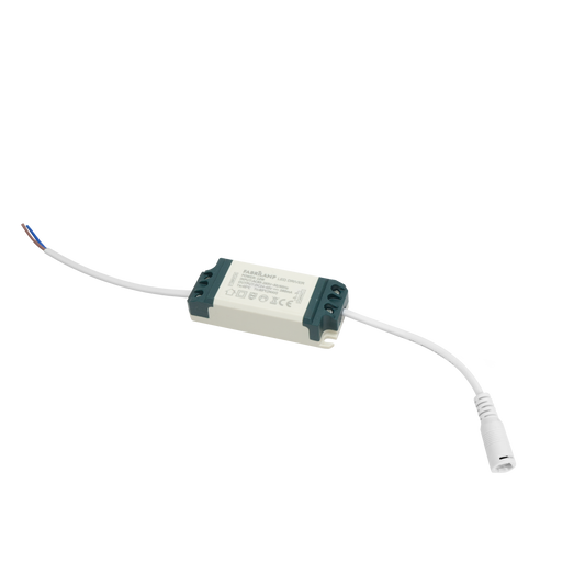 Driver LED 12W fabricado en Policarbonato color Blanco para downlight Fabrilamp