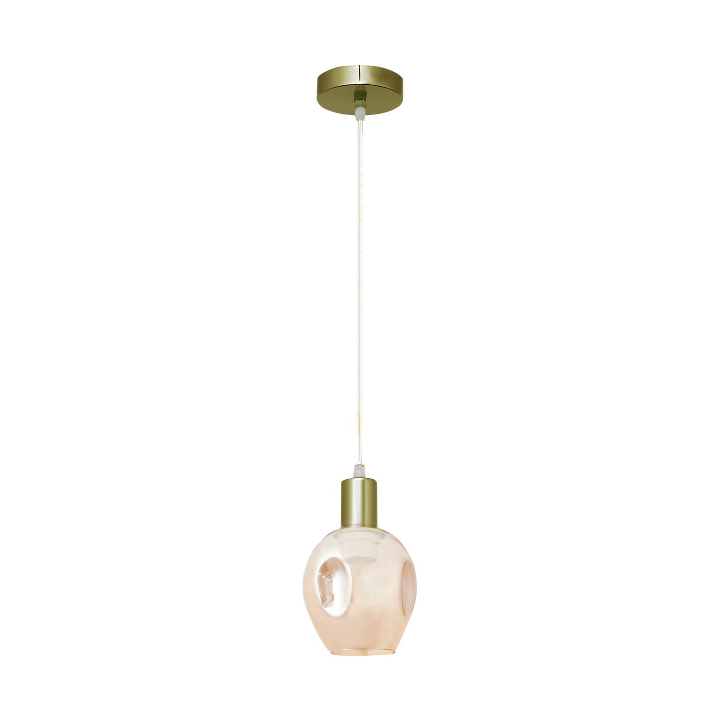 Lámpara colgante con casquillo E27 y altura regulable, luz difusa