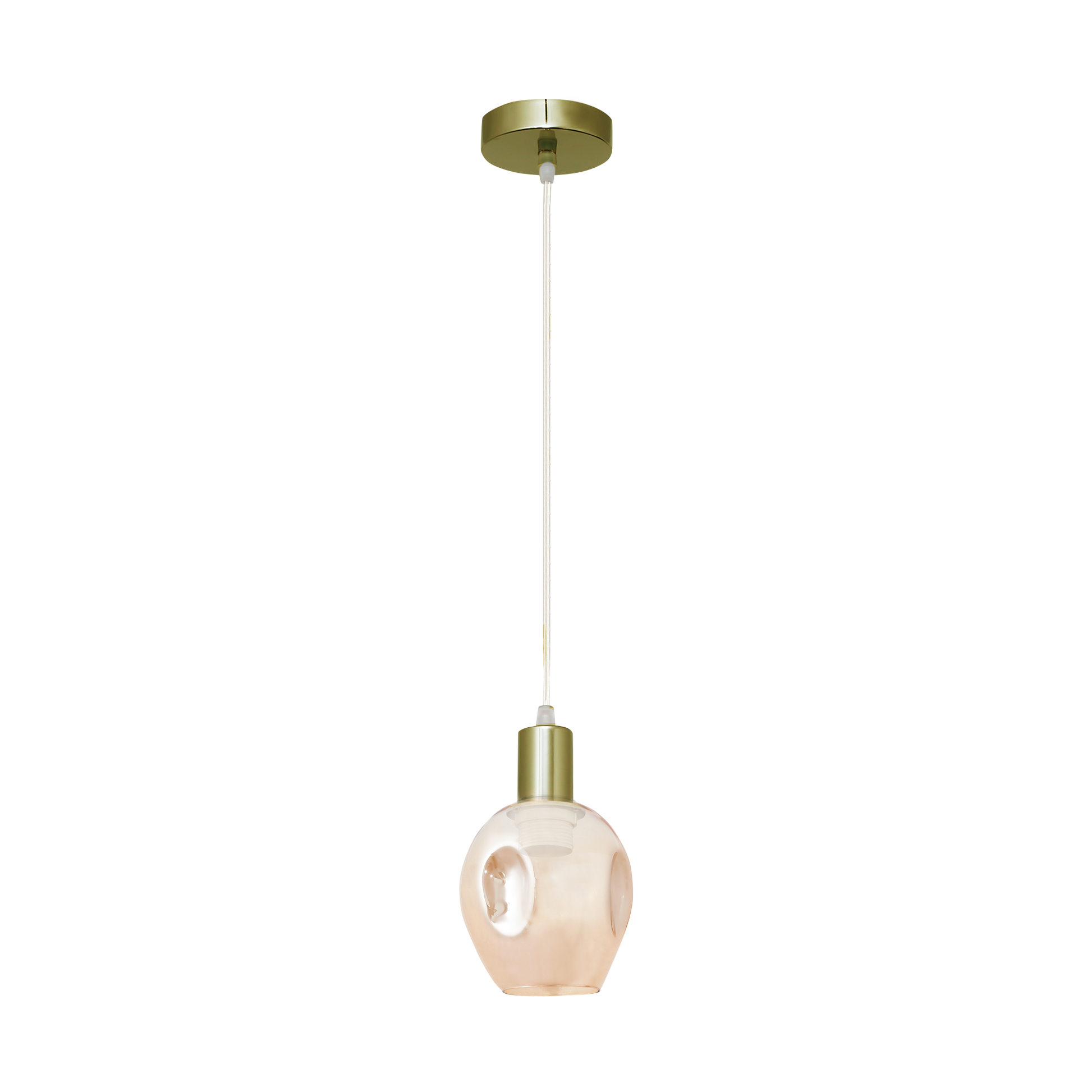 Lámpara colgante con casquillo E27 y altura regulable, luz difusa