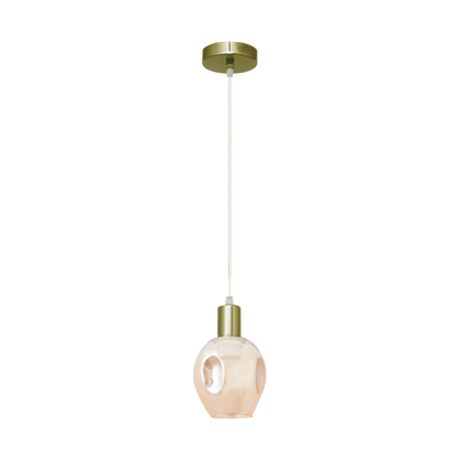 Lámpara colgante con casquillo E27 y altura regulable, luz difusa