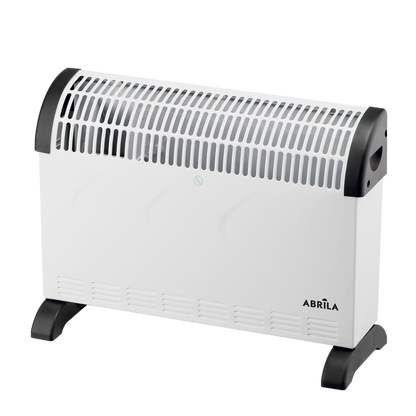 Convector eléctrico Falla 2000w blanco, 3 potencias, termostato regulable, protección sobrecalentamiento. Fabrilamp.