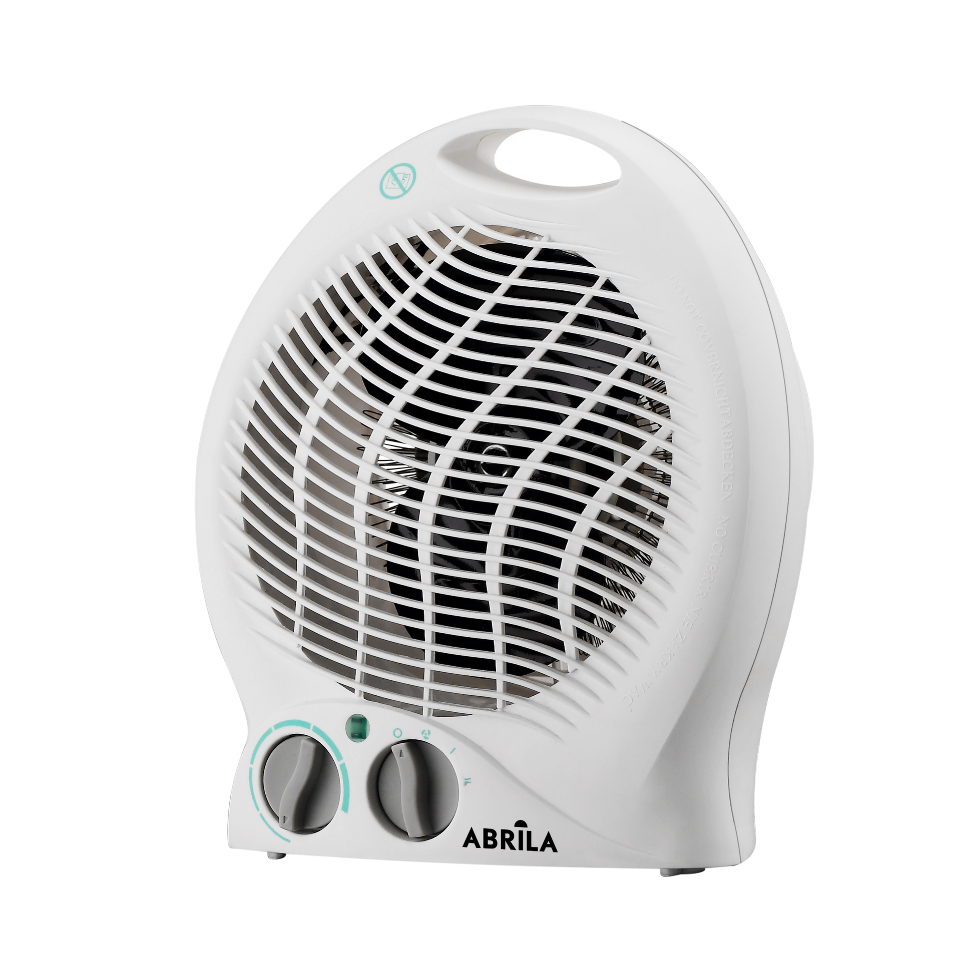 Termoventilador eléctrico Candil 2000W blanco de Fabrilamp, vista frontal.