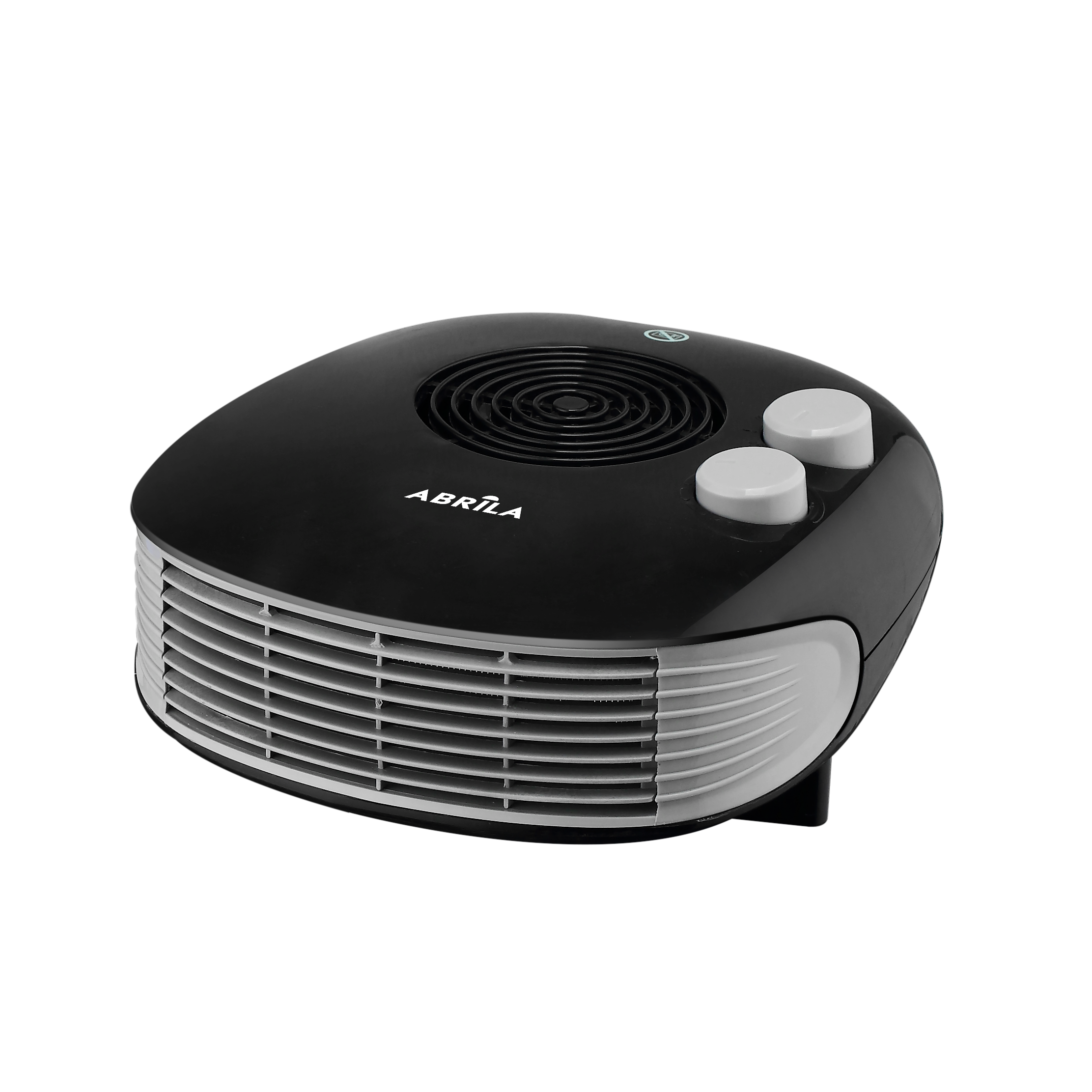 Termoventilador Candil fabricado en metal negro con termostato regulable