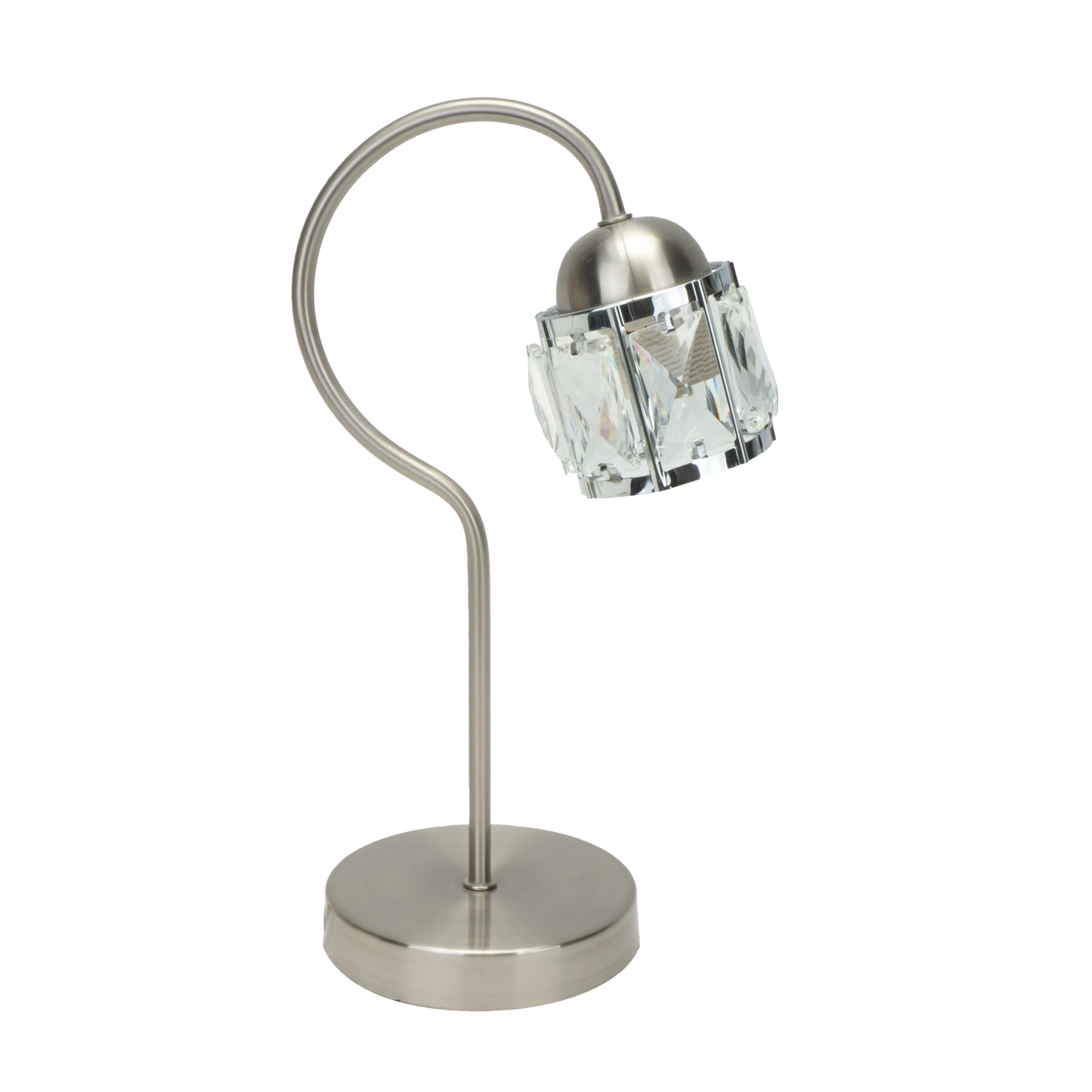 Sobremesa Noble Niquel/Cromo de Fabrilamp: Iluminación elegante y clásica para tu hogar.