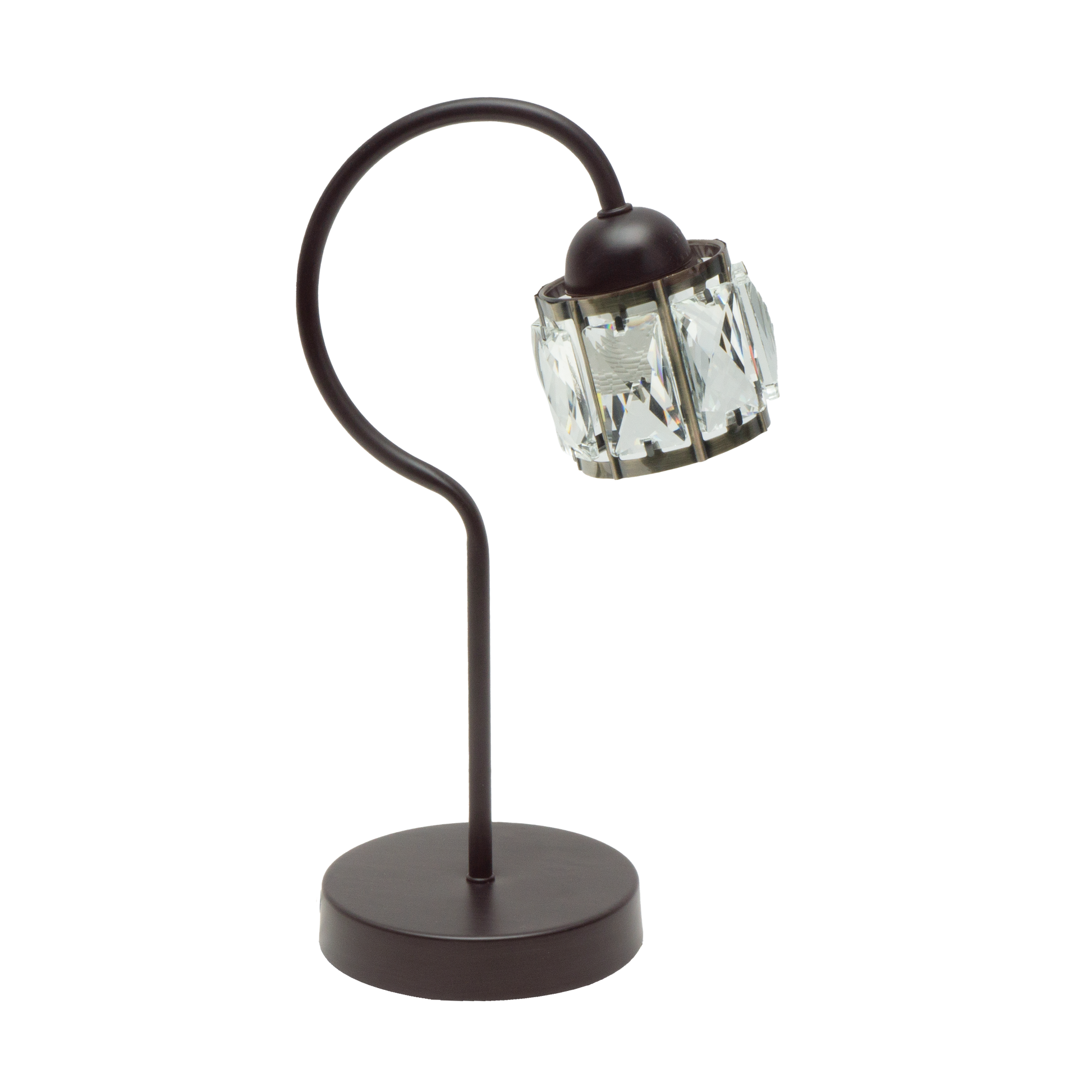 Sobremesa Noble Marrón/Cuero de Fabrilamp: Iluminación elegante para tu hogar.